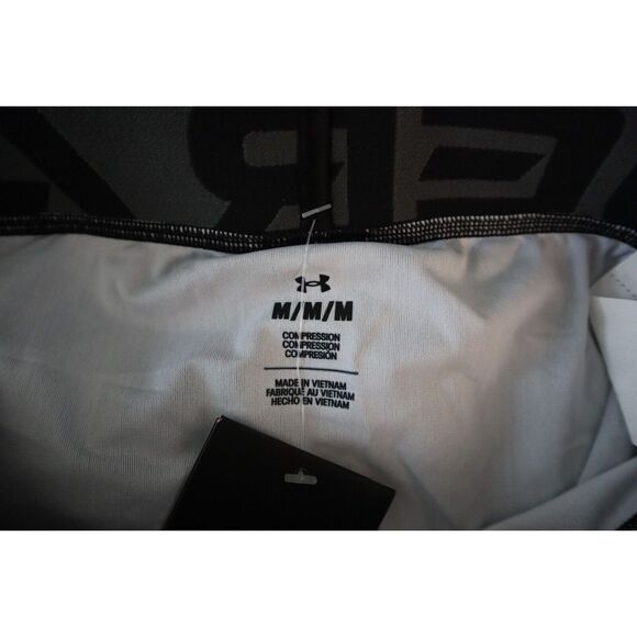 Under Armour 1385878-001 Men's Sz M Black/Silver HeatGear VVS Compression Shorts - Picture 3 of 10